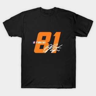 Oscar Piastri 81 Signature Number T-Shirt